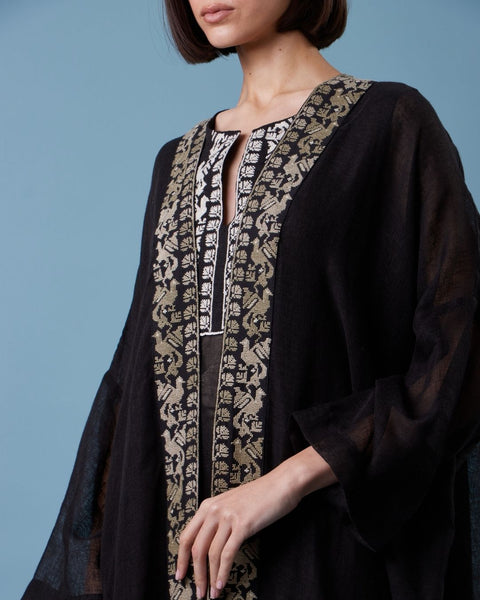 Yafa Linen Black Set - يافا