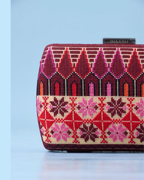 Flat Canvas Clutch- Slices & Stars of Jaffa | شرائح ونجوم يافا