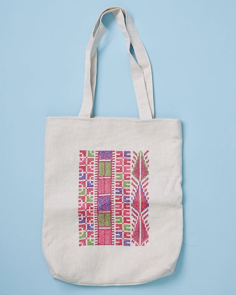 Linen Market Tote Bag
