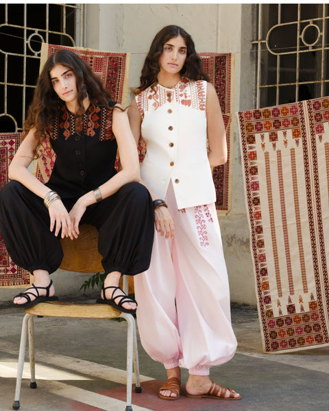 Pink Balloon Pants - Cloves | قرنفل