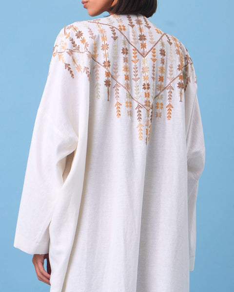 Long Sleeves Cotton Abaya Road of Stars from Jaffa |طريق النجوم من يافا