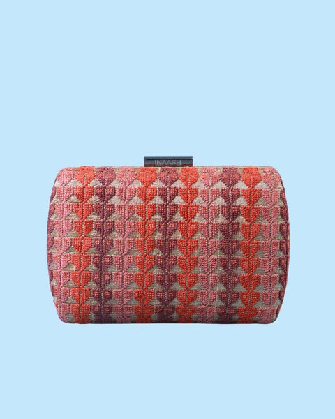 Flat Blue Silk Clutch Olive Branch Ramallah | فرع الزيتون رام الله