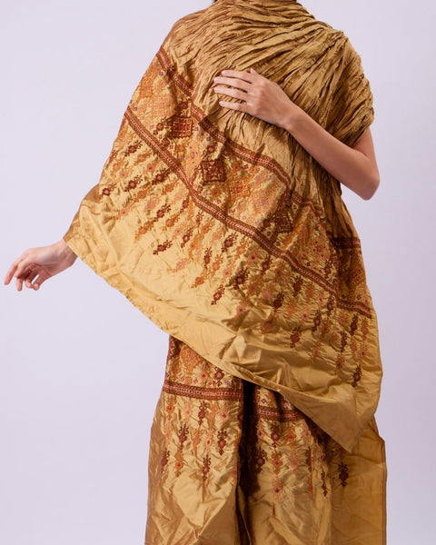 Silk Shawl Rumi Moon and Pendants and Beersheba - القمر والقلائد وبئر السبع