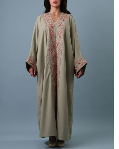 Dar Abaya- Flowers $ Border | إطار زهور
