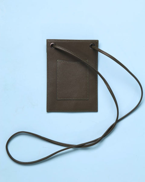 Green Leather Side Bag-Eye of the Cow of Hebron | عين البقرة من الخليل