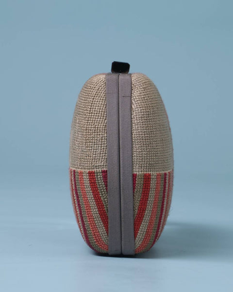 Flat Canvas Clutch- Gaza Embroidery | تطريز غزة