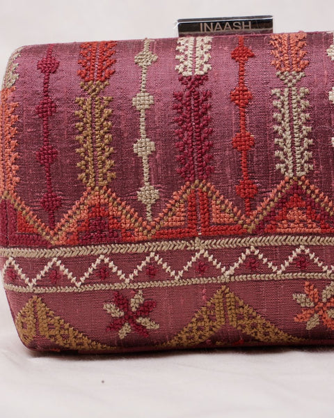 Flat Silk Clutch-Tiles of Galilee | بلاط الجليل