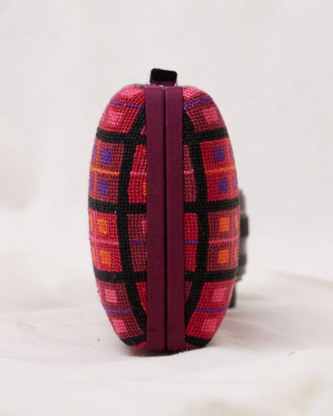 Flat Canvas Clutch-Windows of Palestine