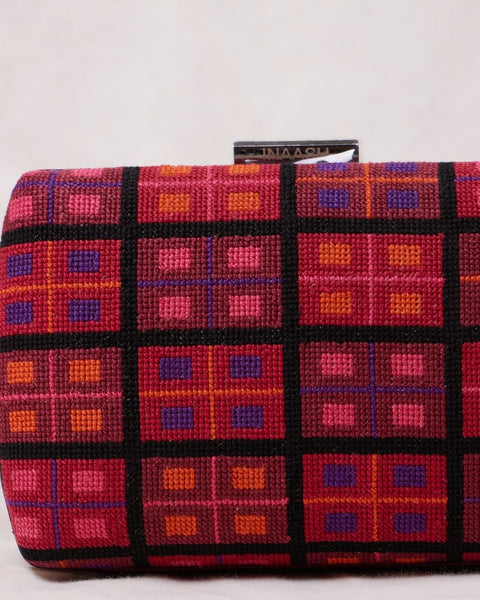 Flat Canvas Clutch-Windows of Palestine