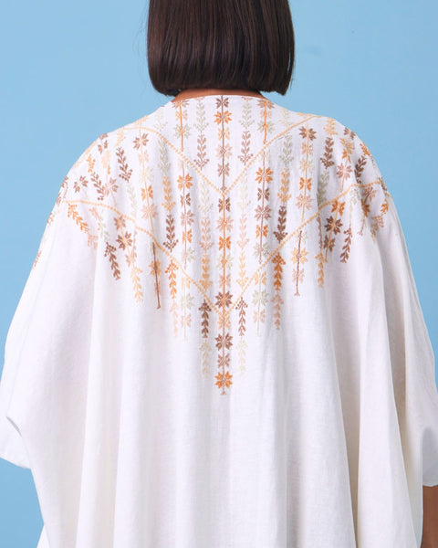 Short Sleeves Cotton Abaya Road of Stars from Jaffa |طريق النجوم من يافا