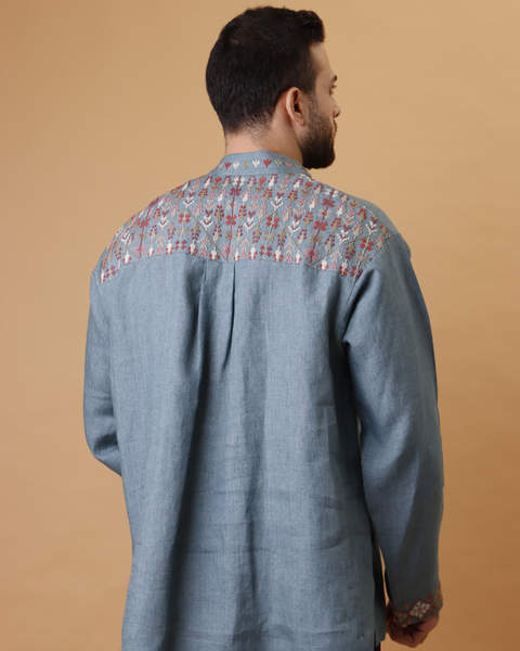 Amir Shirt-Blue Green