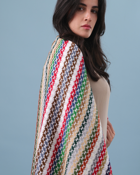 Keffiyeh Red Embroidery