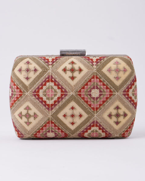 Flat Canvas Clutch Tahriri | تحريري