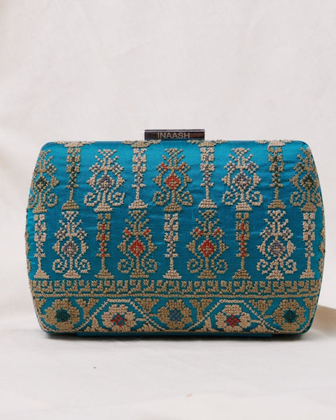 Flat Silk Clutch-Yafa | تطريز نترات يافا