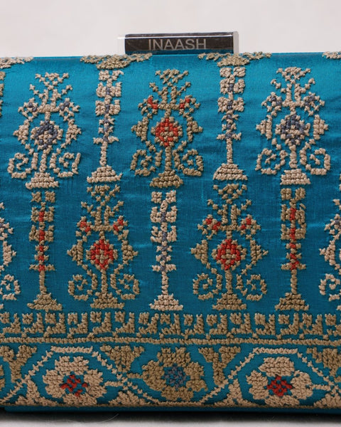 Flat Silk Clutch-Yafa | تطريز نترات يافا