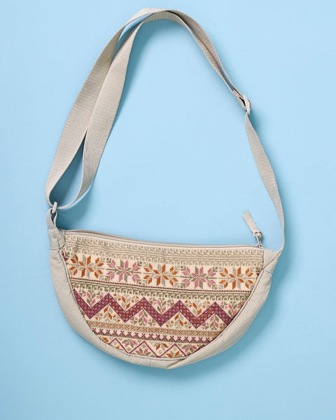 Beige Banana Bag