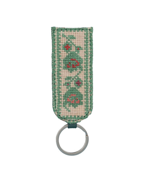 Keychain Green Rose