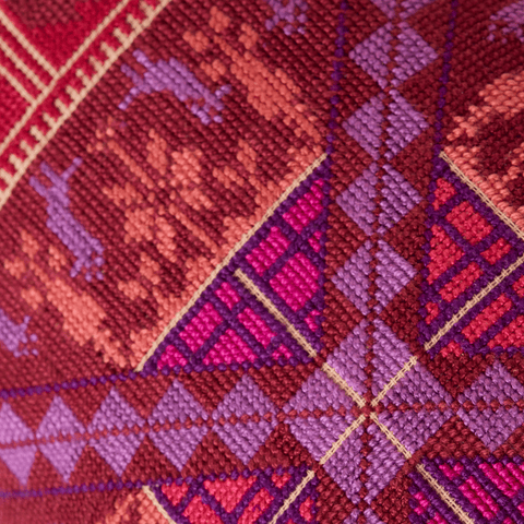 Small Canvas Cushion-S Red