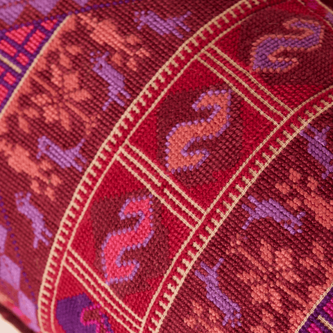 Small Canvas Cushion-S Red