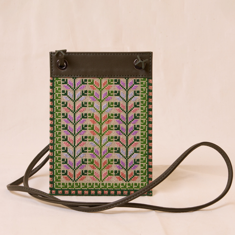 Leather Side Bag-Coffee Bean Jaffa and Gaza | حبة البن يافا وغزة