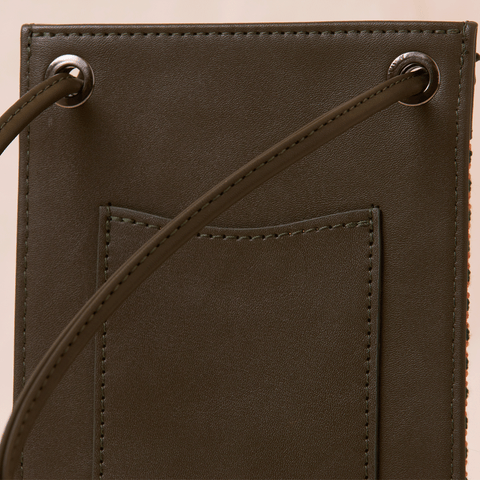 Leather Side Bag-Coffee Bean Jaffa and Gaza | حبة البن يافا وغزة