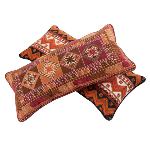 Embroidery Canvas Cushion- Butterflies of Al Khalil | فراشات الخليل