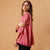 Tango Pink Embroidered Top