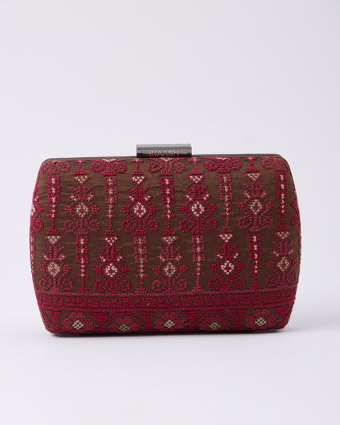 Flat Silk Clutch-Natrat Yafa | تطريز نترات يافا