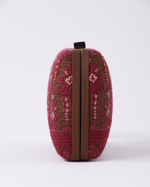 Flat Silk Clutch-Natrat Yafa | تطريز نترات يافا
