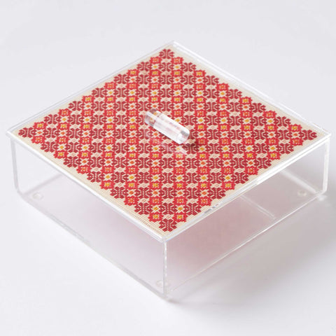 The Red Plexi Canvas-Square Box