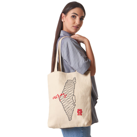Map of Palestine Tote Bag-Ramallah
